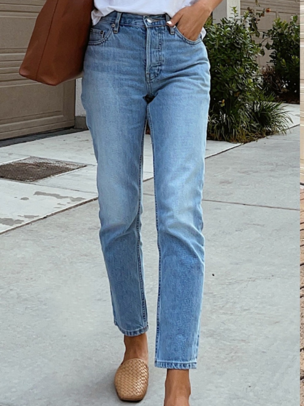 Everlane Light Blue Straight-Leg Jeans